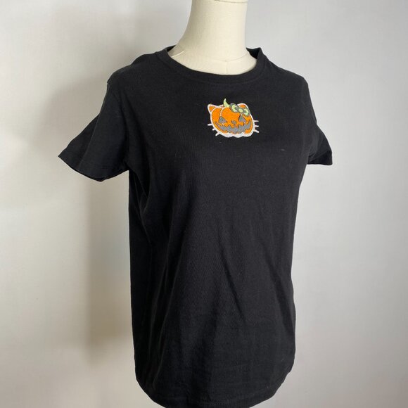 Hello Kitty Pumpkin Embroidery Shirt - Picture 2 of 6